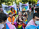 Demonstrace na podporu transgender zkona ve panlsku. (28. ervna 2021)