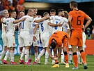 etí fotbalisté slaví vítzství nad Nizozemskem v osmifinále ME.