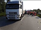 Hasii Olomouckho kraje zasahovali u vn dopravn nehody u Pslavic na D35,...