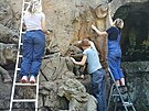 Studenti restaurování istili barokní Braunv Betlém