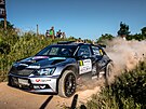 Dominik Sttesk s Jim Hovorkou na Rallye Hustopee.