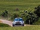 Dominik Sttesk s Jim Hovorkou na Rallye Hustopee.