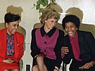 Princezna Diana na náv�t�v� charitativní agentury Henry Street Settlement (New...