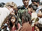 Princezna Diana na náv�t�v� Nepálu (Panauti, 5. b�ezna 1993)