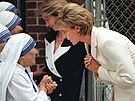 Matka Tereza a princezna Diana (New York, 18. ervna 1997)
