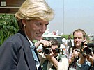 Princezna Diana na návtv Angoly (Luanda, 16. ledna 1996)