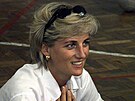 Princezna Diana na náv�t�v� Bosny a Hercegoviny (Zenica, 9. srpna 1997)