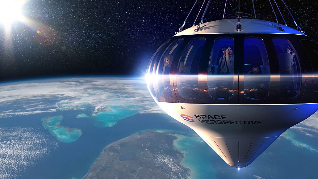 Vesmírný balon spolenosti Space Perspective - kabina pro cestující