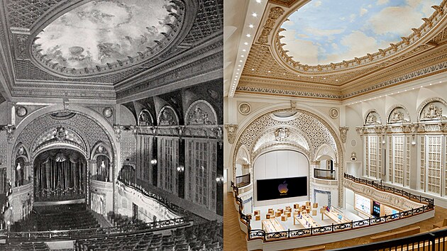 Apple otevel v historick budov Tower Theatre v Los Angeles nov Apple Store.