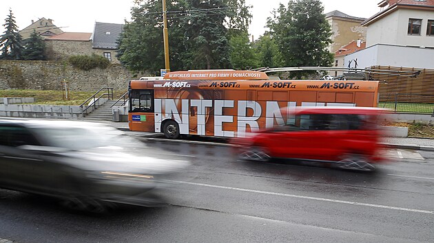 V Jihlavě se kvůli omezené dodávce energie přerušil provoz trolejbusů. (21. června 2021)
