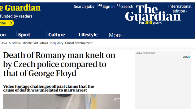 Článek v The Guardian
