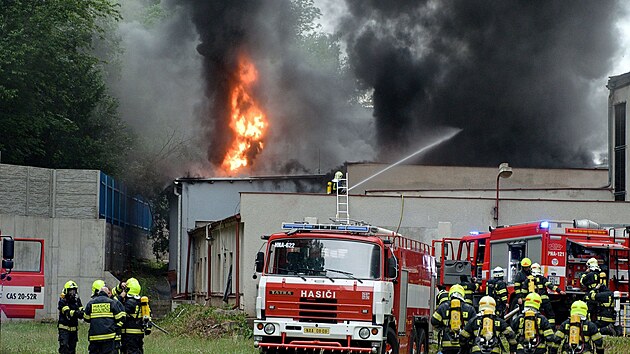 Požár kotelny na topný olej ve Vebě v Broumově (22. 6. 2021)