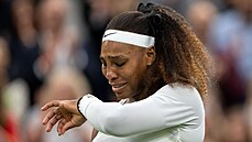 Amerianka Serena Williamsová se rozlouila s Wimbledonem v slzách, kvli...