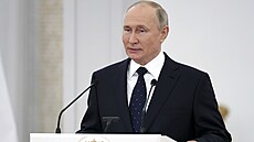 Ruský prezident Vladimir Putin pi projevu v ruském parlamentu (21. ervna 2021)