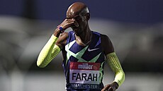 Mo Farah smutní, na britském ampionátu v Manchesteru opt nesplnil...