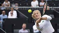 Kateina Siniaková na turnaji v Bad Homburgu