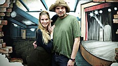 Henrieta Horná�ková a Luká� Jurek b�hem p�íprav novinky MASH