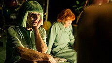 Záb�r z natá�ení divadelního filmu Duchové jsou taky jenom lidi