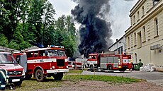 Poár kotelny na topný olej ve Veb v Broumov (22. 6. 2021)