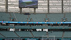 Pohled na Olympijský stadion v Baku p�ed utkáním Eura 2021