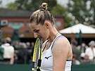 Kristýna Plíková v prvním kole Wimbledonu.