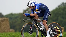 Julian Alaphilippe v první asovce na Tour de France 2021.