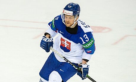 Slovenský reprezentant Michal Kritof na mistrovství svta 2021.