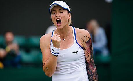 Tereza Martincová ve Wimbledonu.