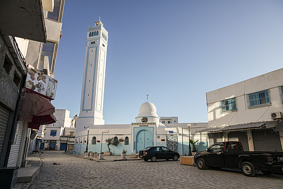 Meita v tuniskm mst Ariana kvli lockdownu osiela. (13. kvtna 2021)