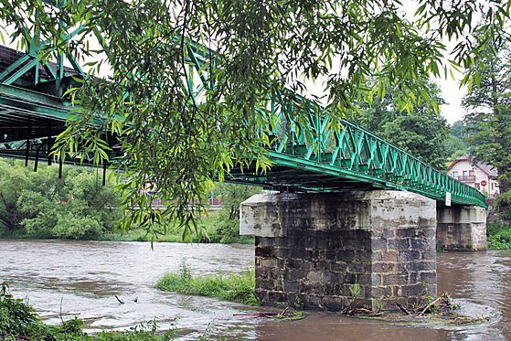 Most pes eku Ohi v emnici bude kvli havarijnímu stavu uzaven. (7.7.2021)