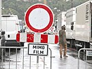 Filmová spolenost Netflix v Praze natáí film The Gray Man (2. ervence 2021)