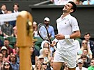 Novak Djokovi ve tvrtfinále Wimbledonu