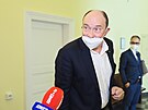 Libor Grygárek u Obvodního soudu pro Prahu 2 (1. ervence 2021)