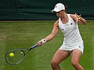 Ashleigh Bartyová z Austrálie ve tvrtfinále Wimbledonu