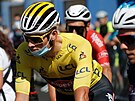 Mathieu van der Poel ped startem sedmé etapy Tour de France.