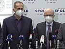 Politici z Anticovid týmu koalice Spolu, éf poslanc TOP 09 Vlastimil Válek a...