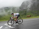 Tadej Pogaar si jede pro lutý dres v osmé etap Tour de France.
