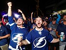 Fanouci Tampa Bay Lightning slaví obhajobu Stanley Cupu.