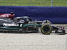 Lewis Hamilton z Mercedesu v tréninku na Velkou cenu Rakouska F1.