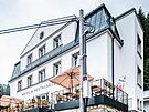 Hotel Orlk ve Stmenskm podhrad u vstupu do Teplickch skal (25. 6. 2021)