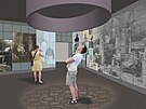 Muzeum Alfonse Muchy m� b�t multimedi�ln� interaktivn� expozic�. Nov� m� s�dlit...