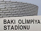Pohled na Olympijský stadion v Baku, kde se eská fotbalová reprezentace...