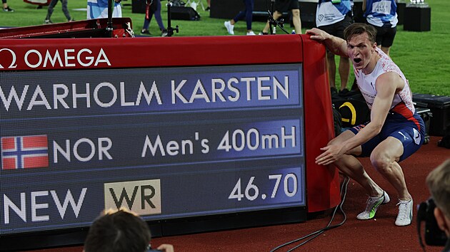 Norský atlet Karsten Warholm překonal na mítinku Diamantové ligy v Oslu světový rekord v běhu na 400 metrů překážek. Časem 46,70 vylepšil čas Američana Kevina Younga z olympijských her v Barceloně 1992 o osm setin sekundy.