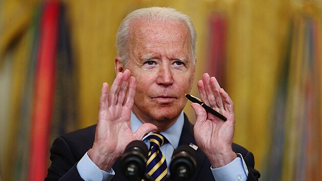 Prezident USA Joe Biden se vyjaduje ke staen z Afghnistnu. (8. ervence 2021)