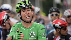 Mark Cavendish ped startem desáté etapy Tour de France.