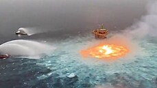 V Mexickém zálivu se objevilo na hladině oceánu „ohnivé oko“