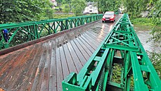 Most pes eku Ohi v emnici bude kvli havarijnímu stavu uzaven. (7.7.2021)