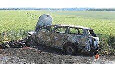 Motorká pedjídl pes plnou áru, po následné sráce s protijedoucím auta...