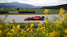 Carlos Sainz Jr. z Ferrari v tréninku na Velkou cenu Rakouska