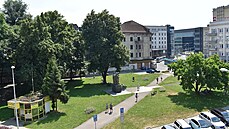 Sou�asný stav nám�stí Dr. E. Bene�e.